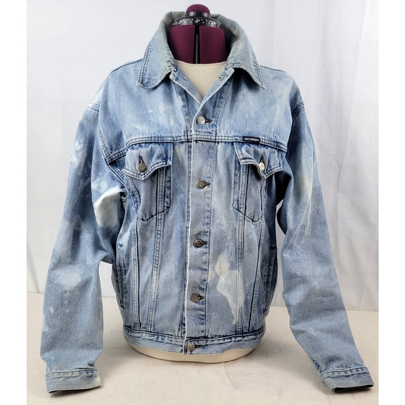 Vintage Harley-Davidson Biker Blues Denim Jacket Made in Canada M - Picture 2 of 14